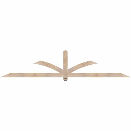 Ekena Millwork Redmond Smooth Timber Gable Bracket, Douglas Fir, 108"W x 22"H x 3 1/2"D x 3 1/2"F, 5/12 Pitch GBW108X22X0404RED00SDF